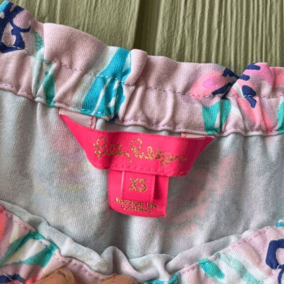 Lilly Pulitzer Calla Off-Shoulder Romper Mermaid in the Shade XS NWOT - Picture 3 of 7